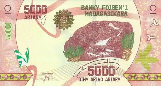 Madagaskar 5000 ariary Wieloryb 2017 P-New2
