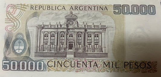 Argentyna 50 000 peso Bank centralny 1976+ P-307