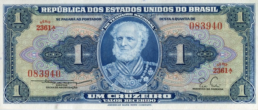 Brazylia 1 cruzeiro Szkoła morska 1954+ P-150b