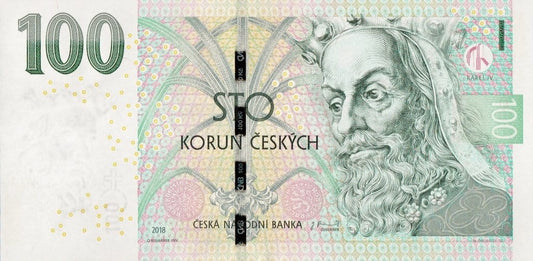 Czechy 100 koron Pieczęć 2018 P-18g