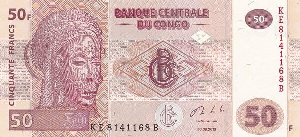 Kongo 50 franków Makumi Tano 2013 P-97b