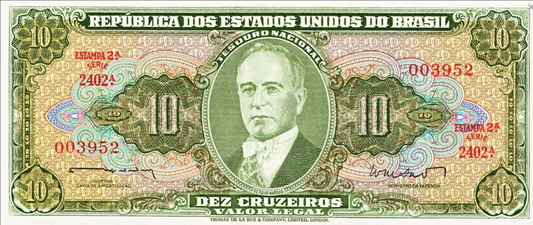 Brazylia 10 cruzeiros Fabryki 1962+ P-177a
