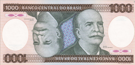 Brazylia 1000 cruzados B. do Rio Branco 1986 P-201d