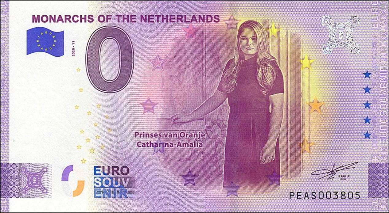 0 euro Monarchs of the Netherlands 2020.11