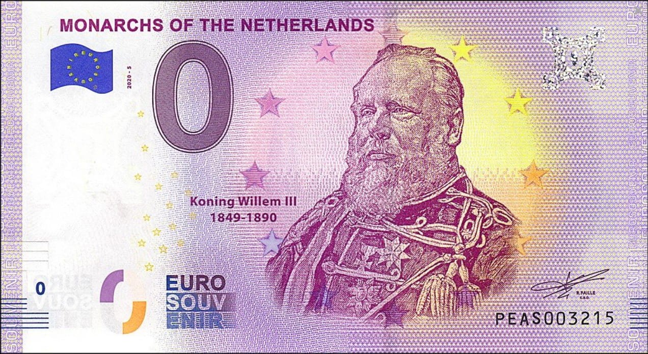0 euro Monarchs of the Netherlands 2020.5