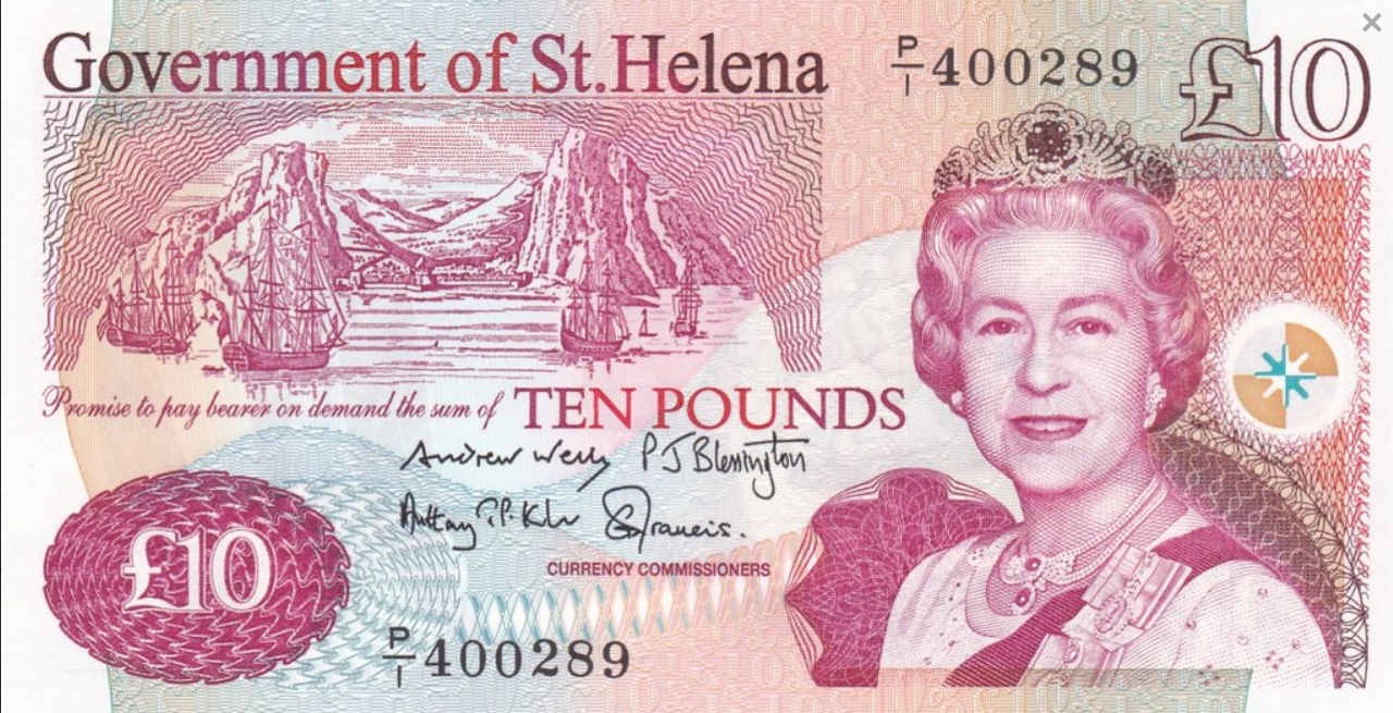 Wyspa Św. Heleny 10 p Żaglowiec 2012 P-12b