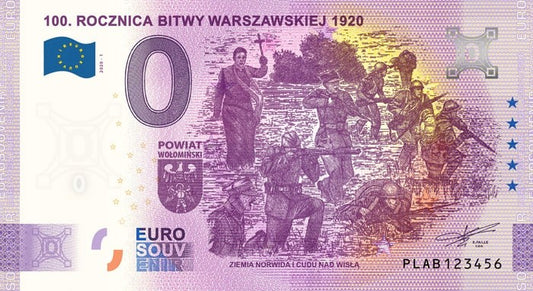 0 euro 100r. Bitwy Warszawskiej Anniversary 2020.1