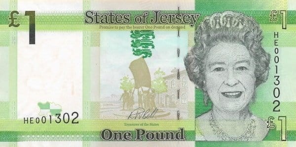 Jersey 1 funt wieża Hocq 2018 P-32b