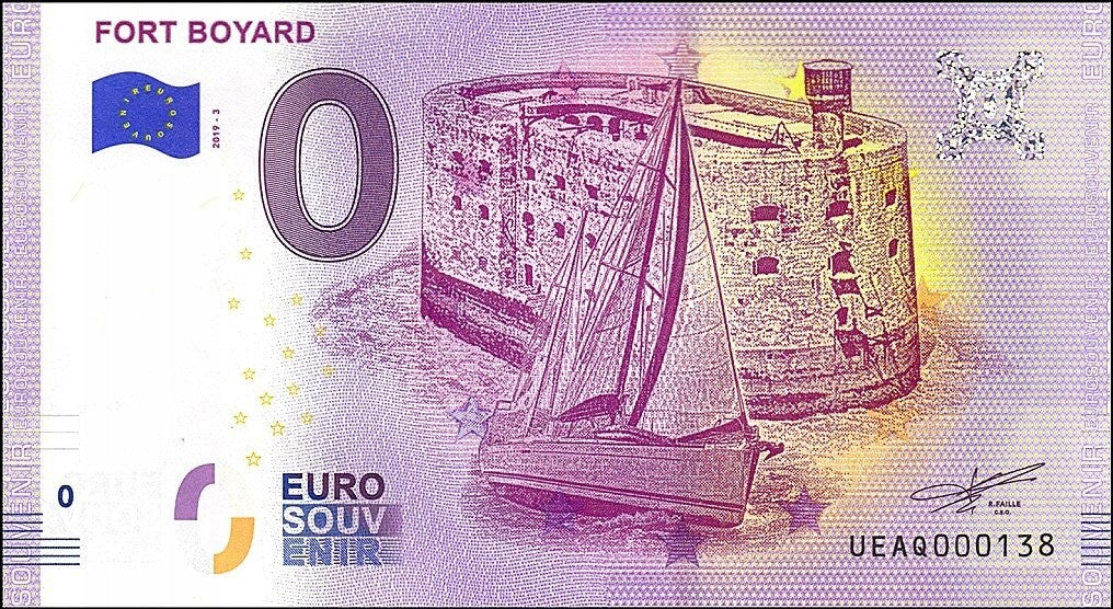 UE 0 euro Fort Boyard 2019.3