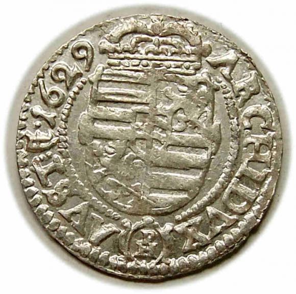 3 krajcary 1629 Ferdynand III Habsburg Kłodzko