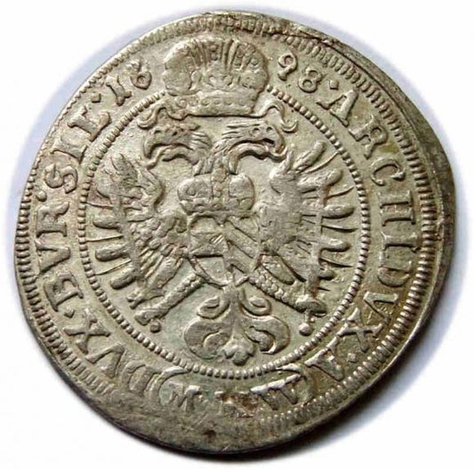 3 krajcary 1698 Leopold I Habsburg Wrocław
