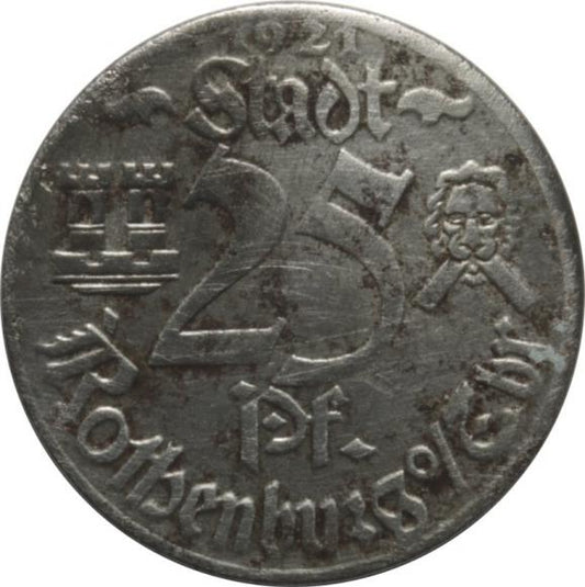 25 fenigów 1921 Rothenburg