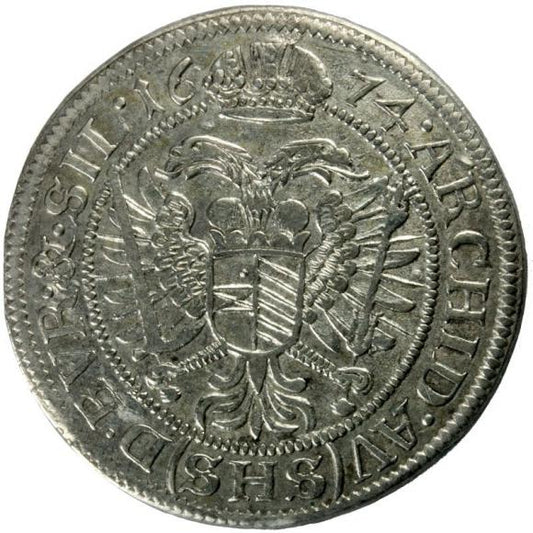 6 krajcarów 1674 Leopold I Habsburg Wrocław