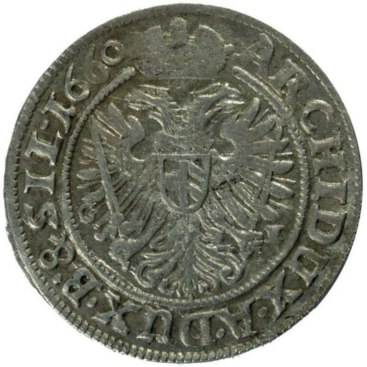 3 krajcary 1660 Leopold I Habsburg Wrocław