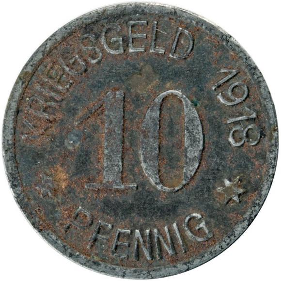 10 fenigów 1918 Towarzystwo Kupieckie Oleśnica / Oels