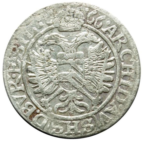 3 krajcary 1666 Leopold I Habsburg Śląsk Wrocław