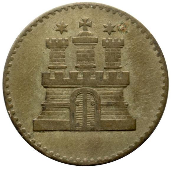 1 schilling 1855 Hamburg