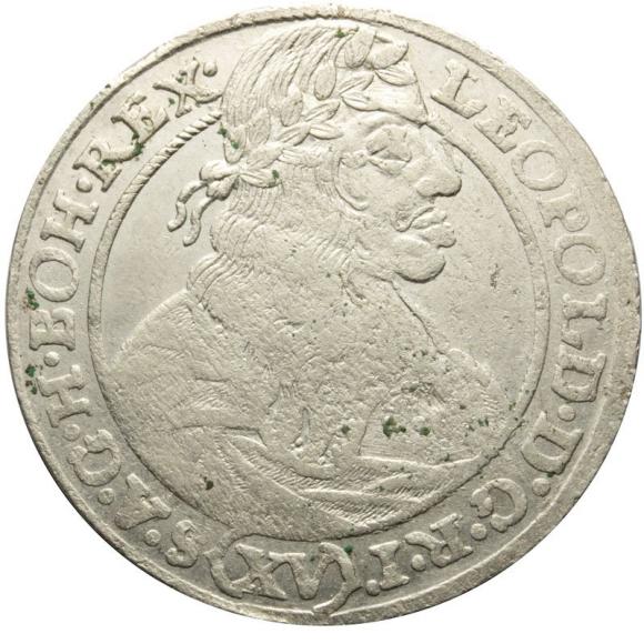 15 krajcarów 1664 Leopold I Habsburg Wrocław