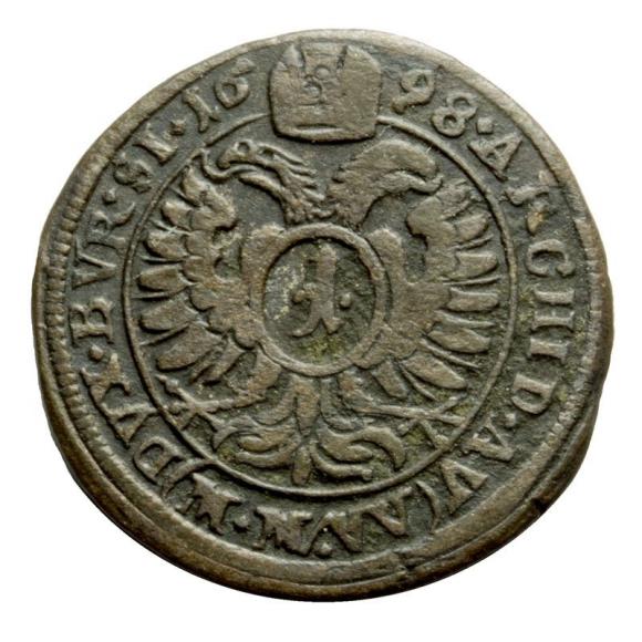 1 krajcar 1698 Leopold I Habsburg Wrocław