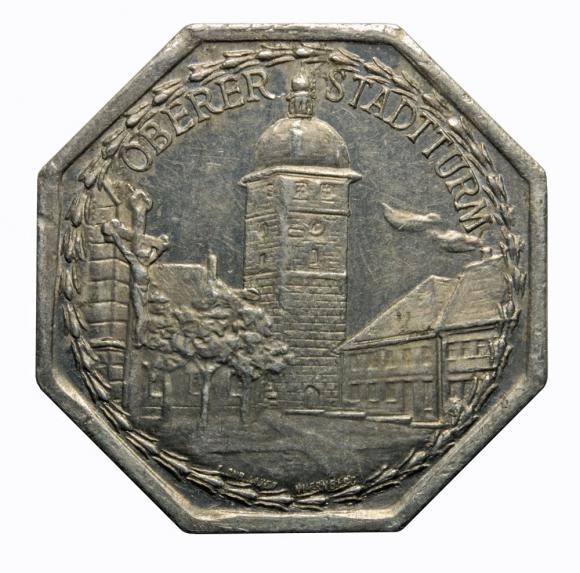 20 fenigów Lichtenfels Bawaria Wieża Miejska