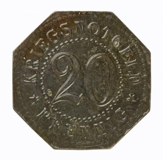 20 fenigów Schwarzburg Sondershausen Turyngia