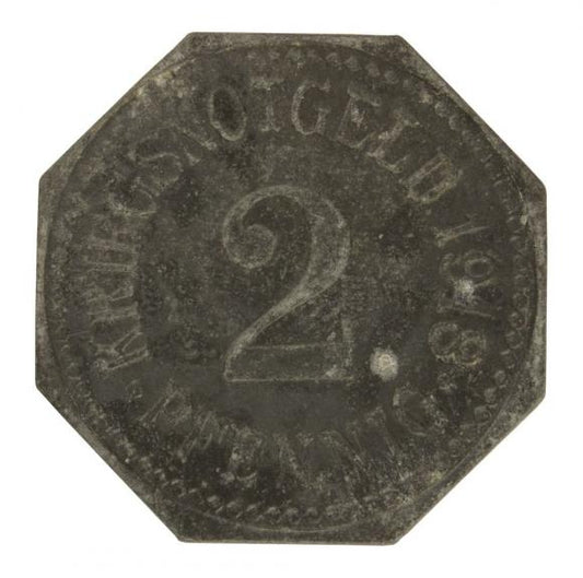 2 fenigi 1918 Apolda Saksonia
