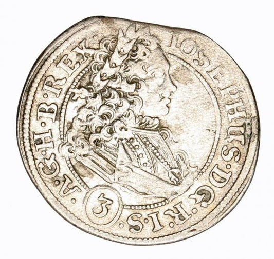 3 krajcary 1710 Józef I Habsburg Wrocław