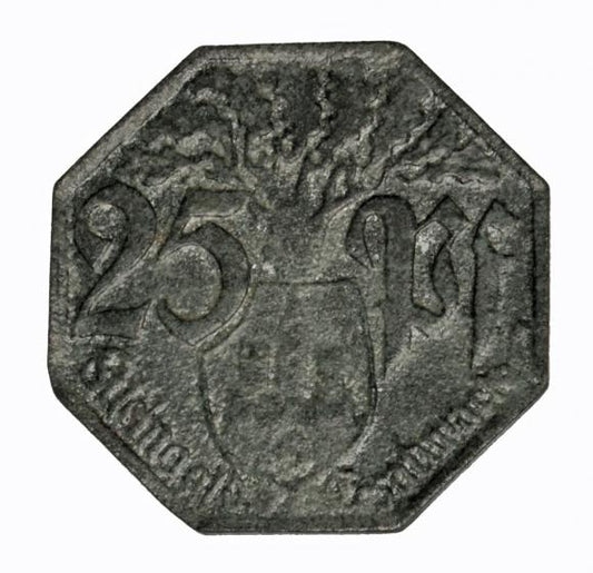 25 fenigów 1917 Weilburg Hesja