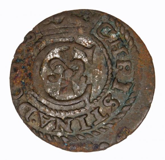 Szeląg 1640 Krystyna Waza Ryga