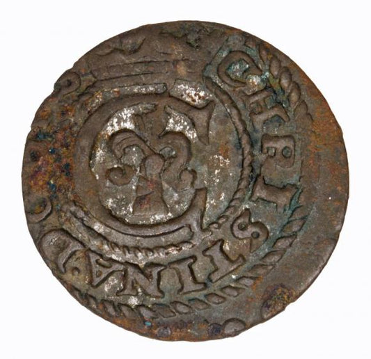 Szeląg 1640 Krystyna Waza Ryga