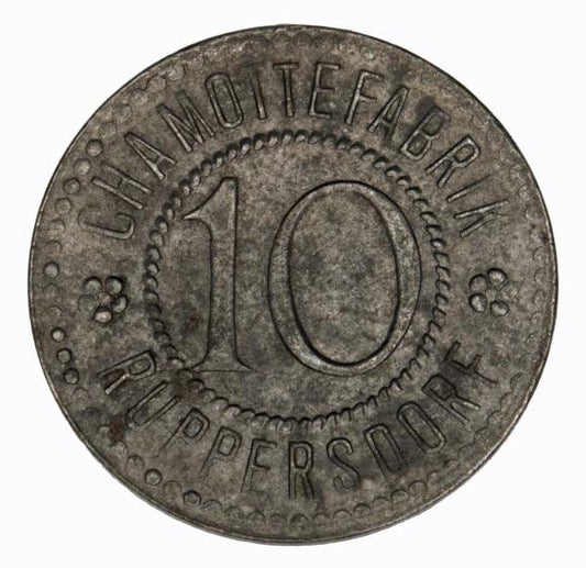 10 fenigów Wytwórnia Szamotu Wyszonowice Ruppersdorf