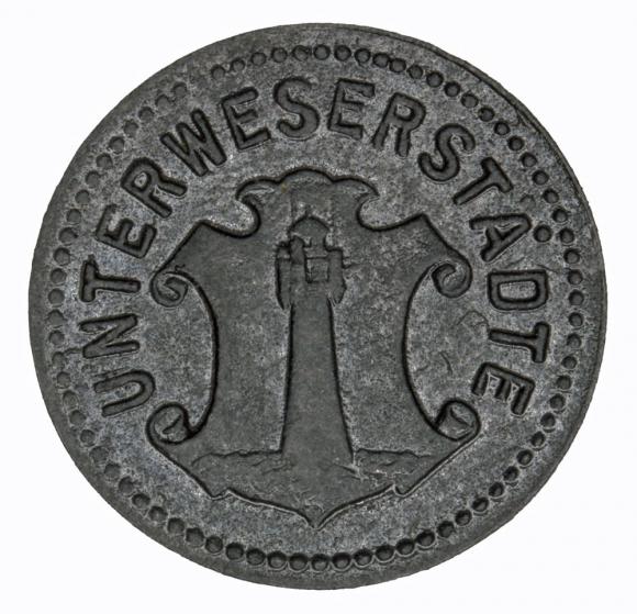 5 fenigów 1919 Unterweserstadte
