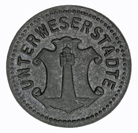 5 fenigów 1919 Unterweserstadte