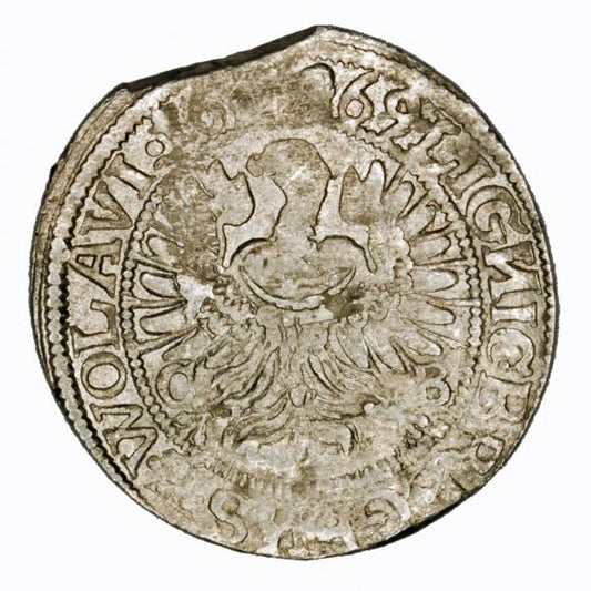 3 krajcary 1669 Christian Wołowski Księstwo Brzesko Legnicko Wołowskie Brzeg