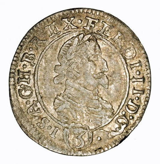 3 krajcary 1625 Ferdynand II Habsburg Austria Graz