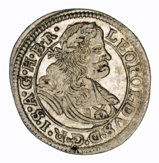 1 krajcar 1671 Leopold I Habsburg Wrocław