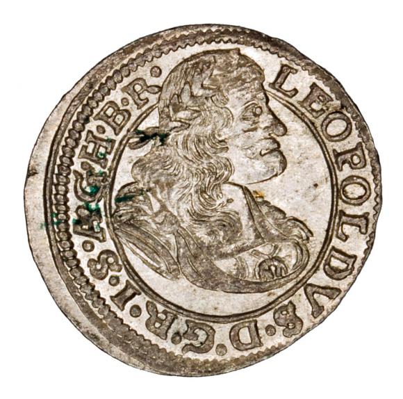 1 krajcary 1671 Leopold I Habsburg Wrocław