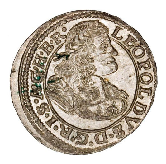 1 krajcary 1671 Leopold I Habsburg Wrocław