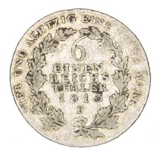 1/6 talara 1813 Fryderyk Wilhelm III Prusy Glatz B