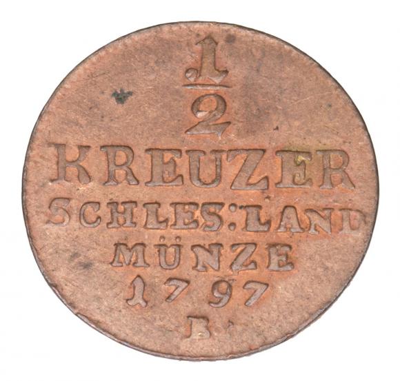 1/2 krajcara 1797 Fryderyk Wilhelm II Śląsk Wrocław