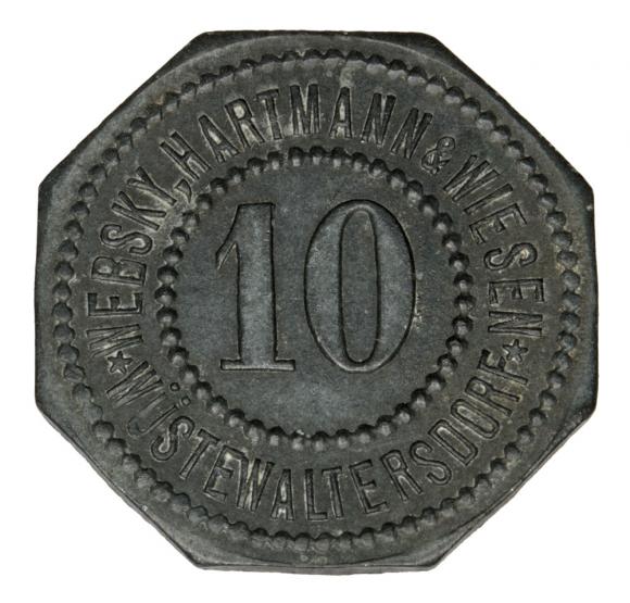 10 fenigów Walim / Wustewaltersdorf