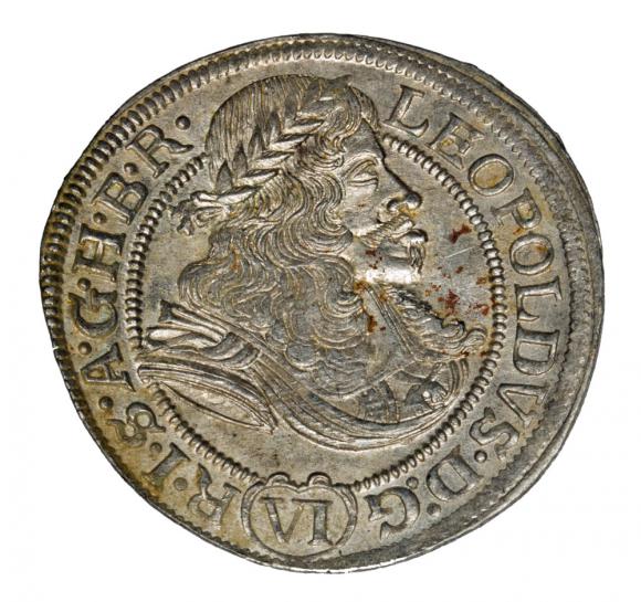 6 krajcarów 1673 Leopold I Habsburg Śląsk Wrocław
