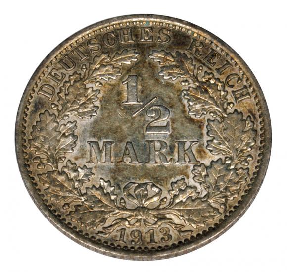 1/2 marki 1913 A Wilhelm II Hohenzollern Niemcy Berlin