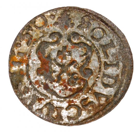 Szeląg 1650 Krystyna Waza Ryga