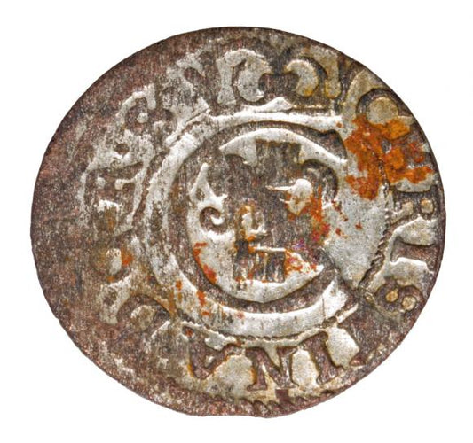 Szeląg 1652 Krystyna Waza Ryga