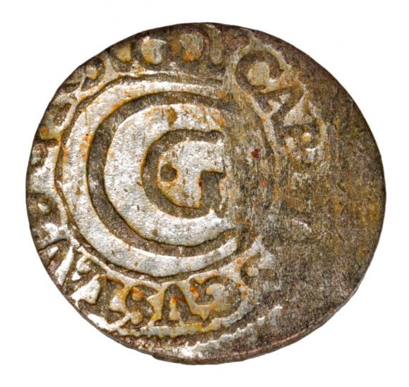Szeląg 1660 Karol Gustaw Ryga