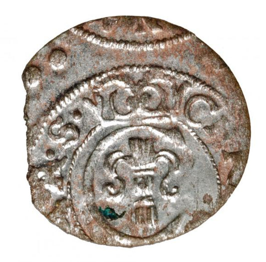 Szeląg 1651 Krystyna Waza Ryga