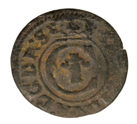 Szeląg 1635 Krystyna Waza Ryga