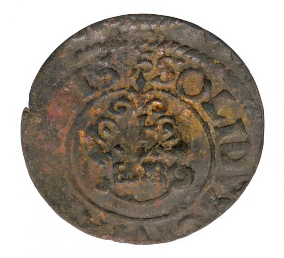 Szeląg 1635 Krystyna Waza Ryga