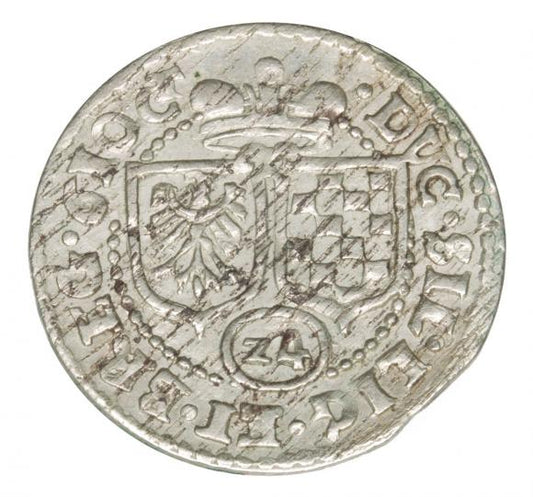 3 krajcary 1610 Jan Krystian Jerzy Rudolf Księstwo Brzesko-Legnicko-Wołowskie Złoty Stok